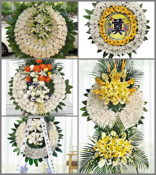 广东梅州市五华县河东镇布头村花圈速递